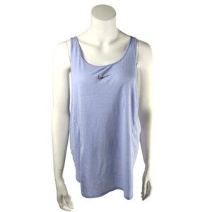Nike Dri-Fit Womens Large Light Blue Sleeveless Racerback Polyester Tank Top